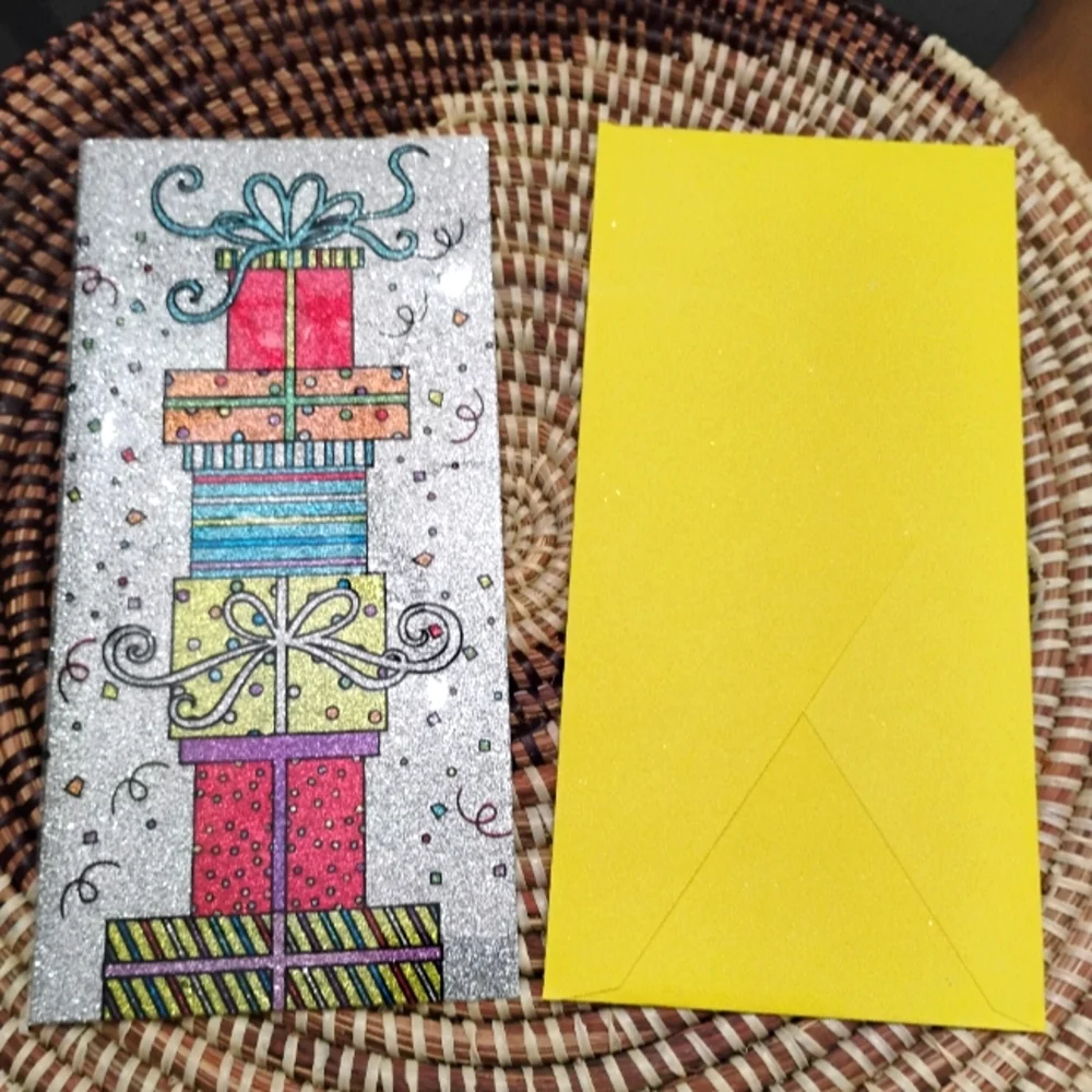 2 Festive Birthday Celebration Greeting Cards